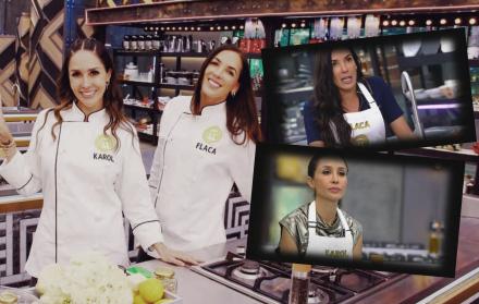 Karol Noboa y María Teresa Guerrero en MasterChef Celebrity